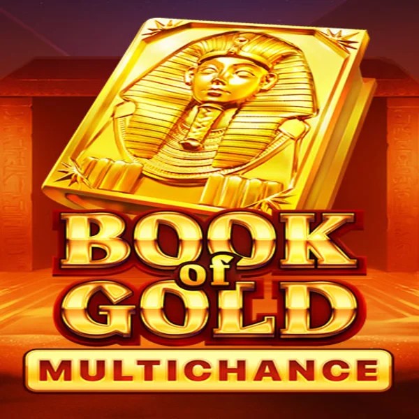 Book of Gold Multichance slot visual from Playson available on spinstein.ch